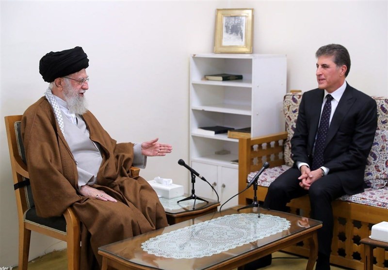 رئیس اقلیم کردستان عراق با حضرت آیت‌الله خامنه‌ای رهبر معظم انقلاب اسلامی دیدار کرد.