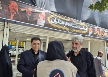 🔹 پرچم ایثار بر دوش معلمان آینده