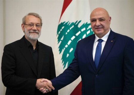 دیدار لاریجانی با رئیس جمهور لبنان