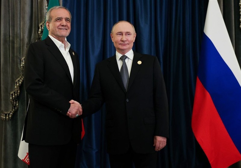 دیدار پزشکیان و پوتین در چین+فیلم